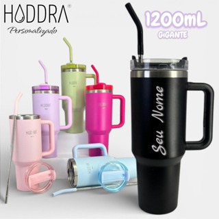 Hiddra Copo Térmico Com Seu Nome Personalizada 1200ml/1.2L  Inoxidável com Canudo Inox Coloridas em Oferta na Shopee