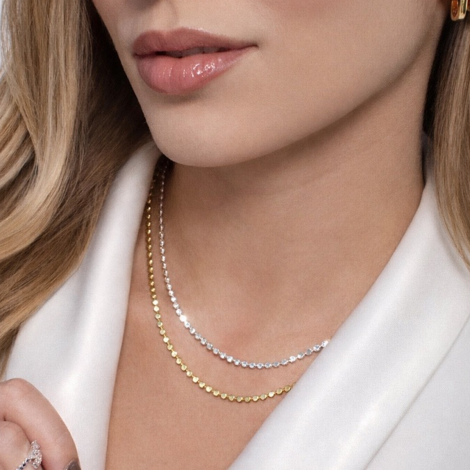 Conjunto Colar Kit Choker Pulseira Gargantilha Feminina Banhado Ouro 18k Prata 925 Semi Joias