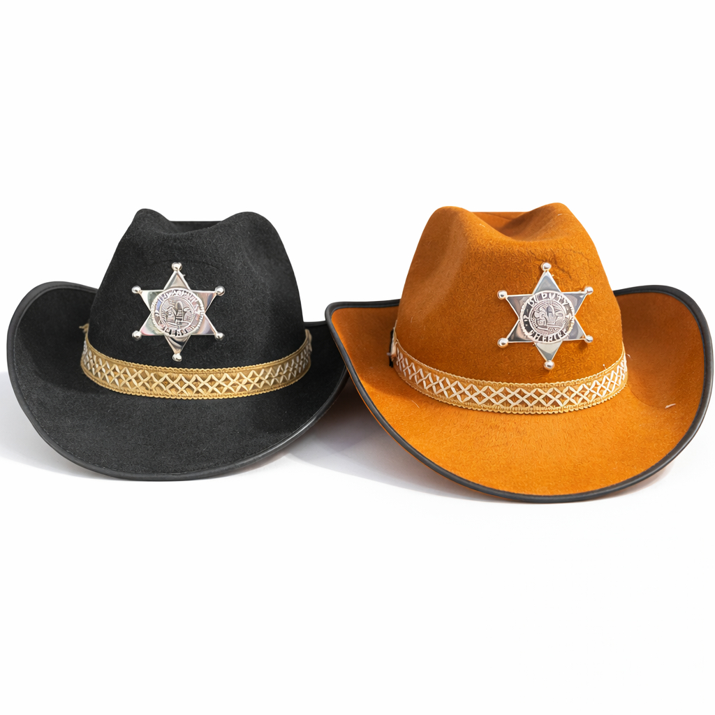 Chapéu Criança Rodeio Festa Junina Infantil Menino Fazenda Sítio Fantasia Xerife