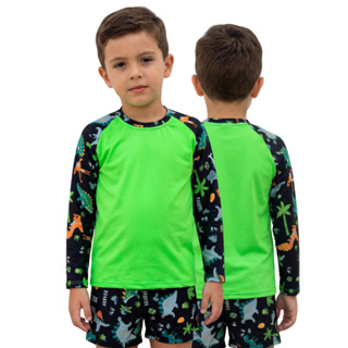 CONJUNTO CAMISA + SUNGA BOXER PROTEÇÃO UV 50+  VESTE DE 1 AO 16 ANOS em Oferta na Shopee