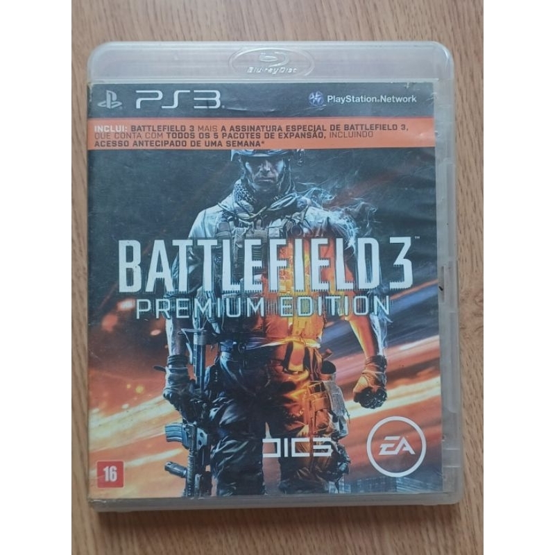 Battlefield 3 Premium Edition PS3 Original Semi-Novo Completo