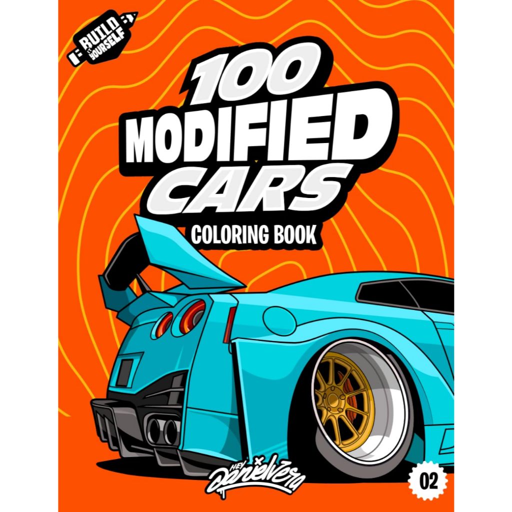 Desenhos para Colorir 100 Carros Modificados Rebaixados | Folhas Soltas A5 90g/120g/180g + Acetato em Oferta na Shopee