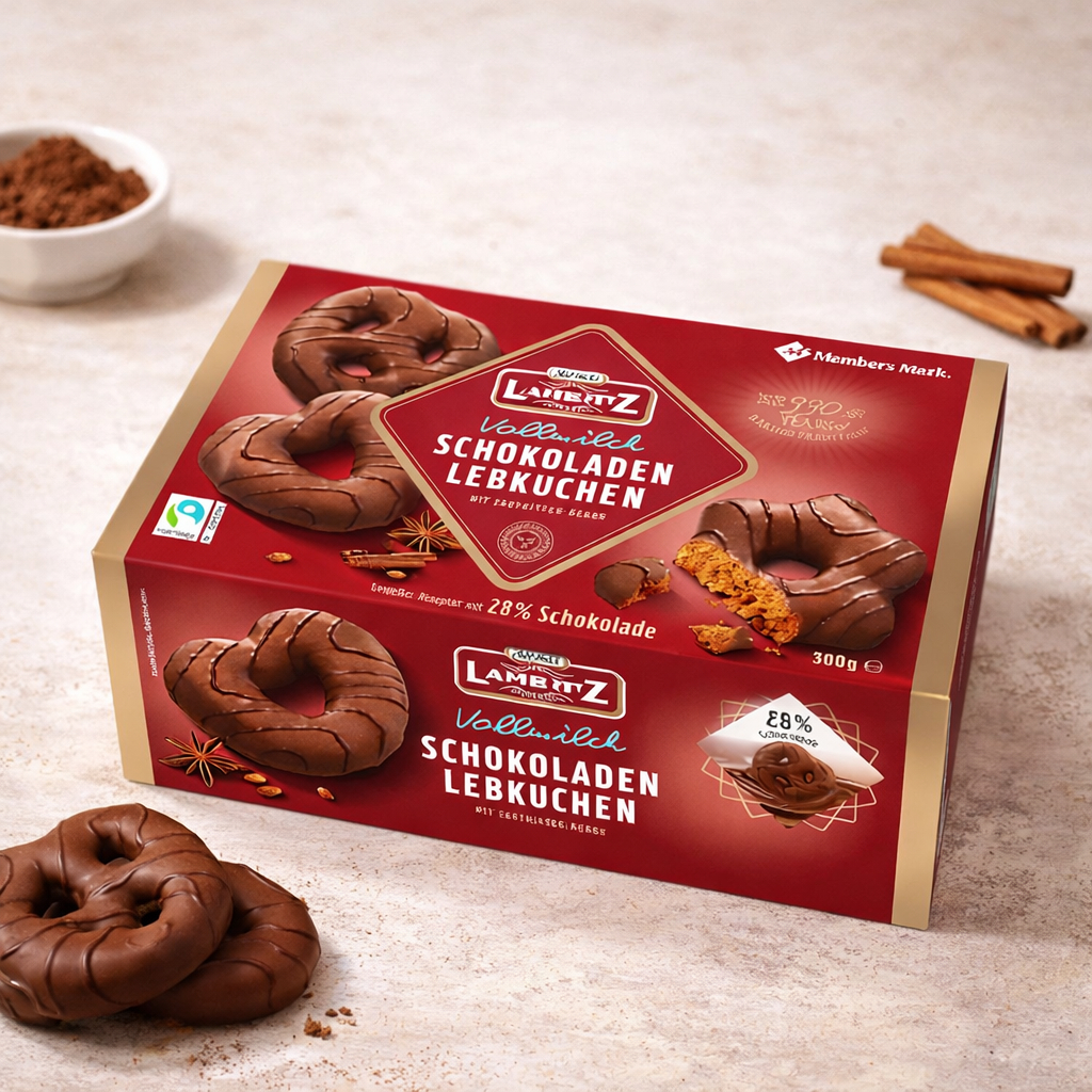 Pão de Mel Alemão Lambertz 500g – Schokoladen Lebkuchen Premium