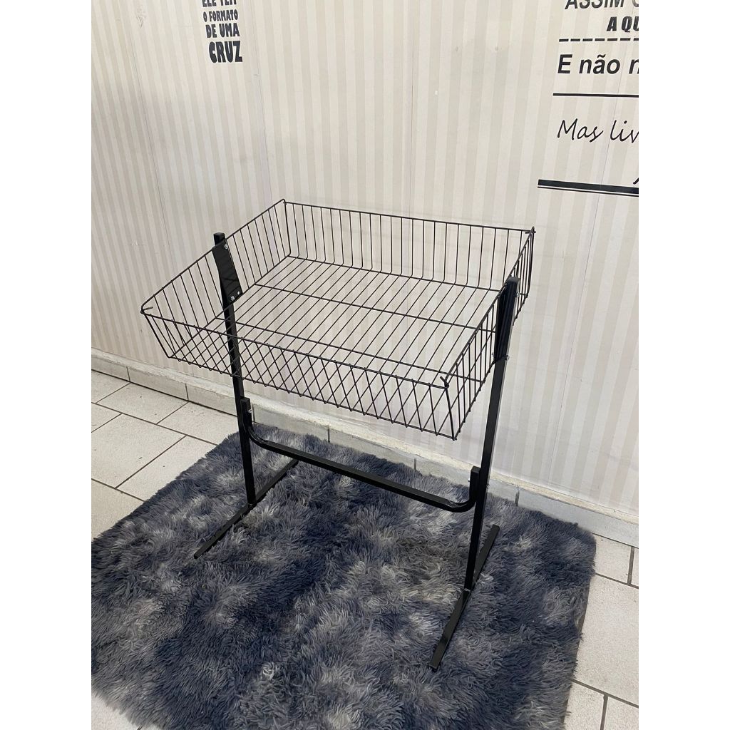 2 Banca De Ofertas Aramada Cesto Promoção Expositor P/ Loja