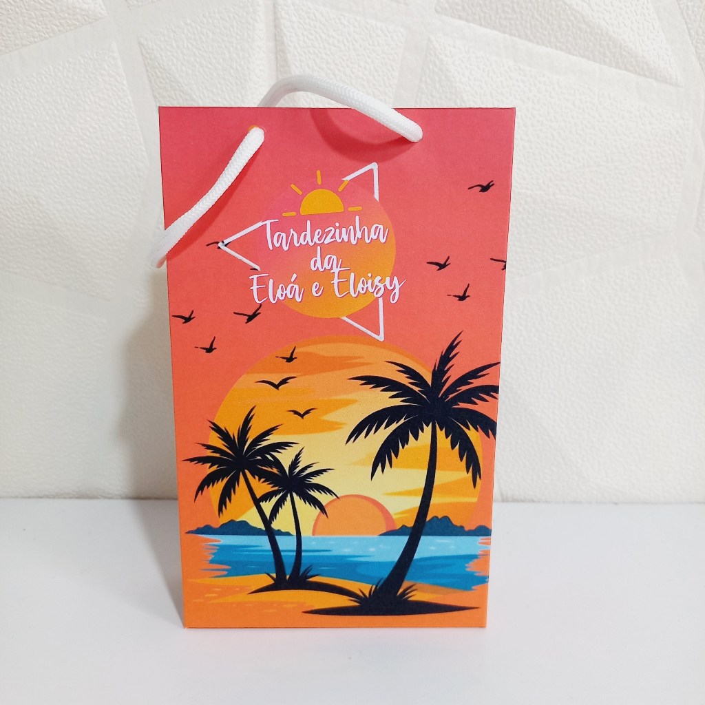 Sacolinha Tardezinha  Tamanho P  Personalizada PEGUE E MONTE /Lembrancinha de Festa /Aniversário