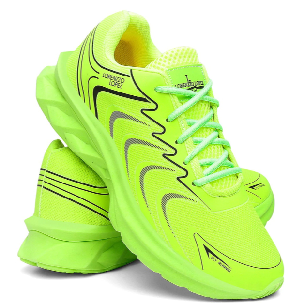 Tênis Masculino Sola Alta Amortecimento Leve para Dia a Dia Corrida Academia