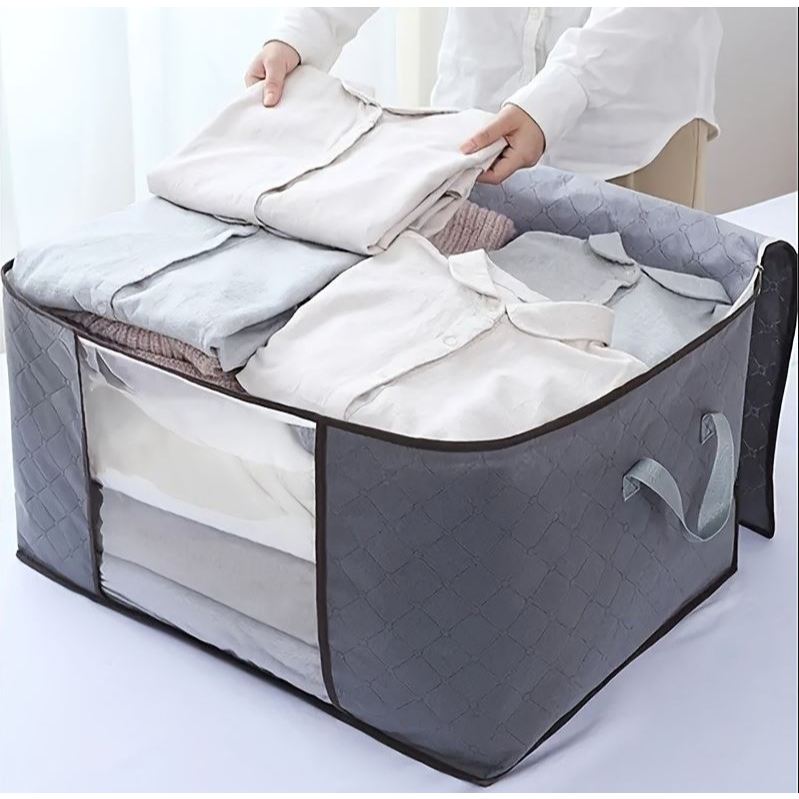 Caixa Organizadora para Guarda-Roupa Ecológico Multiuso Anti-Poeira, Umidade e Insetos para Cobertores e Casacos YY148