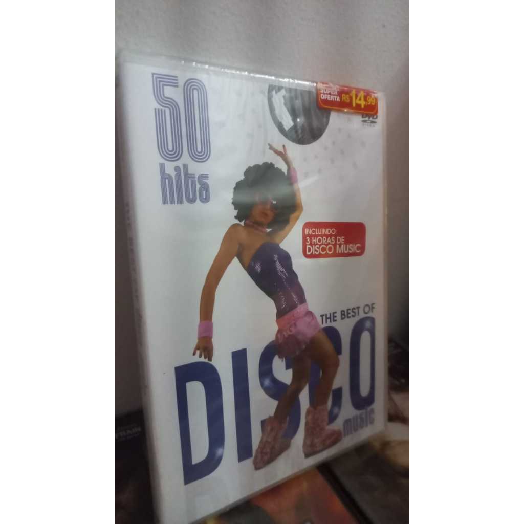 dvd 50 hits -The Best Of Disco Music (Lacrado) - Village people bee gees chic abba diana ross kool Gloria gaynor blondie