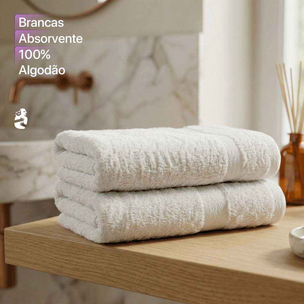 Toalhas De Rosto Branca Algodão Macia Jogo De Banheiro Lavabo Padrão Hotelaria Pousada Profissional em Oferta na Shopee
