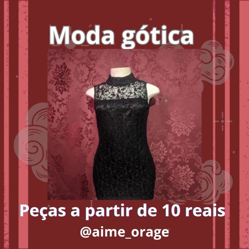 Moda gótica novas seminovas e usadas brechó