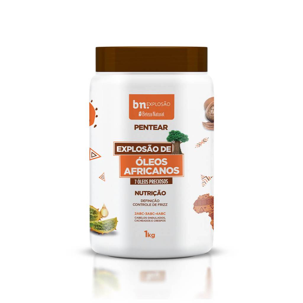 Creme de Pentear Explosão de Óleos Africanos 1kg bn.Cachos