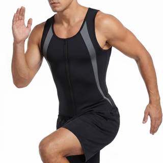 Cinta Modeladora Alta Compressão c/ Zíper Frontal Regata Colete Redutor Abdominal Térmico Modela Corpo Shape Emagrecedor em Oferta na Shopee