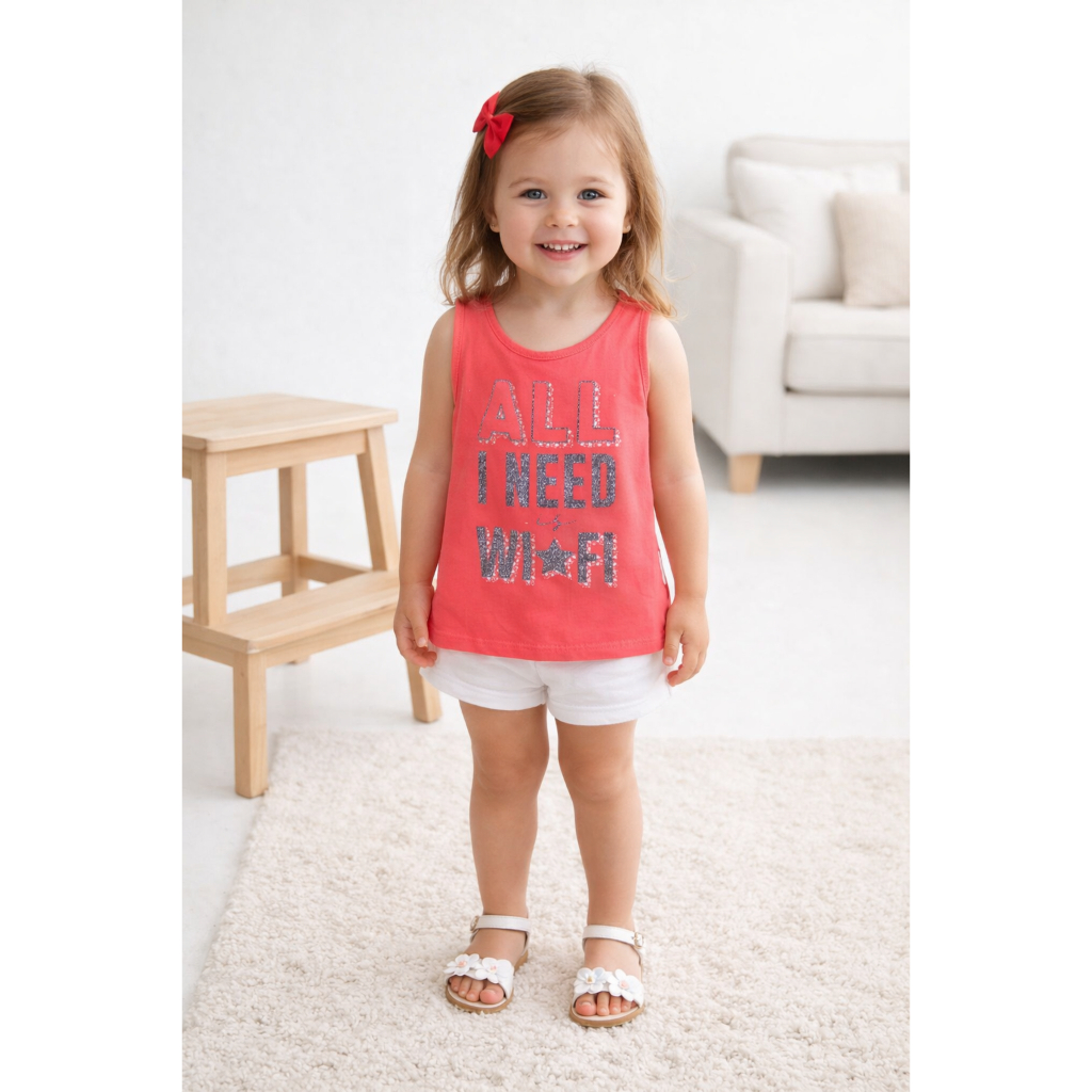 Blusa regata infantil Elian tamanho 4