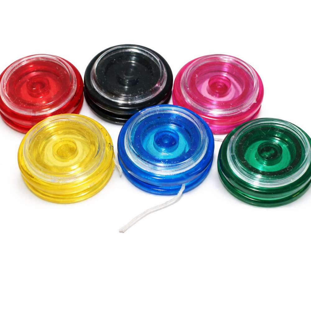 50 Ioio Acrílico Infantil para Lembrancinhas - yoyo  Cores Sortidas