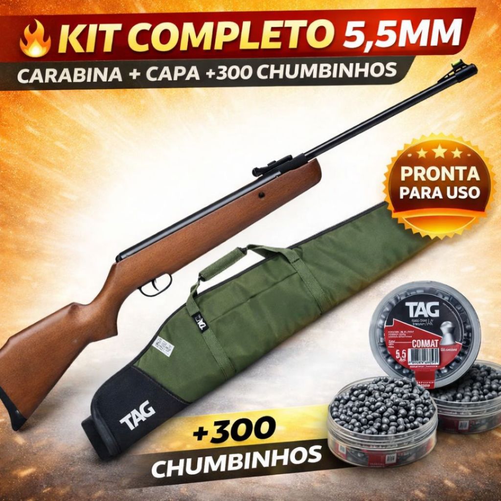 CARABINA DE PRESSAO VANTAGE NP 5.5MM + BRINDE
