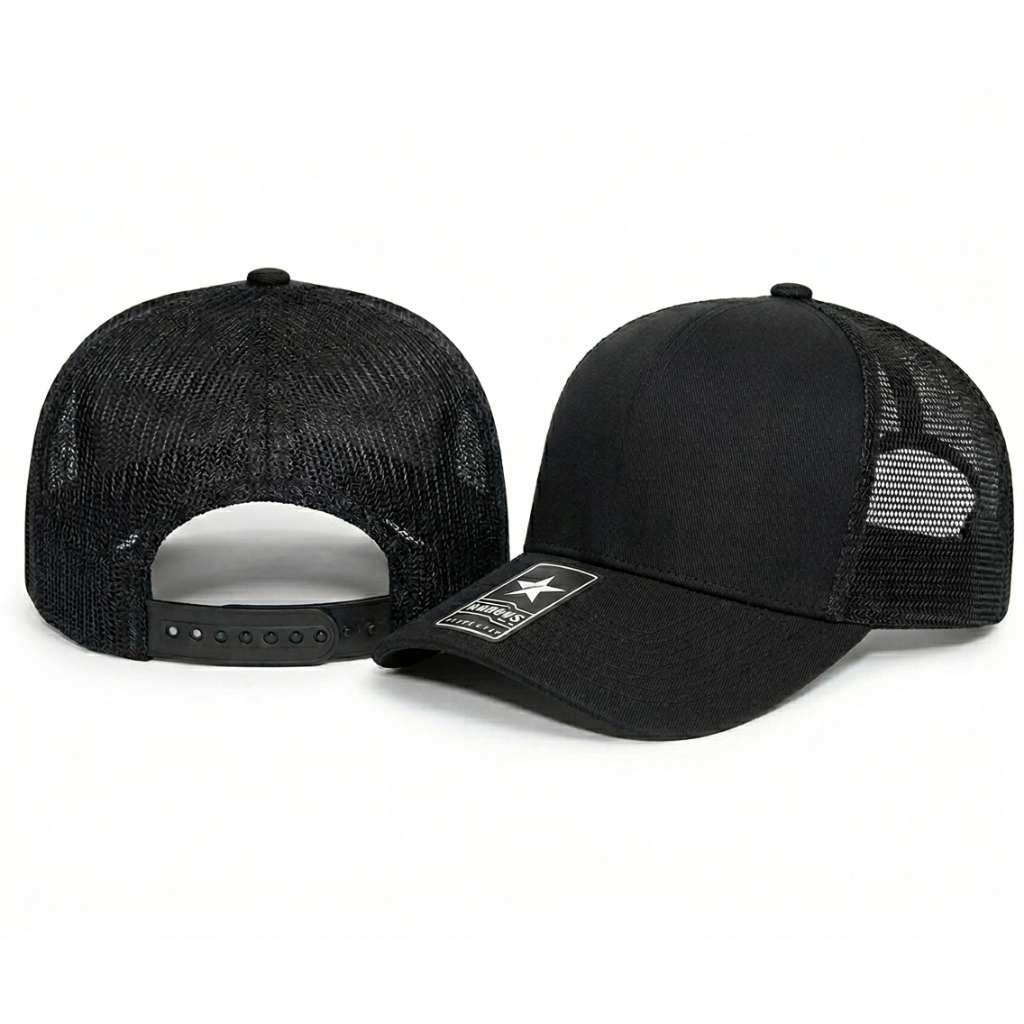 Boné Liso Americano Aba Curva Trucker Tela Mants Clothing Unisex Com Regulagem