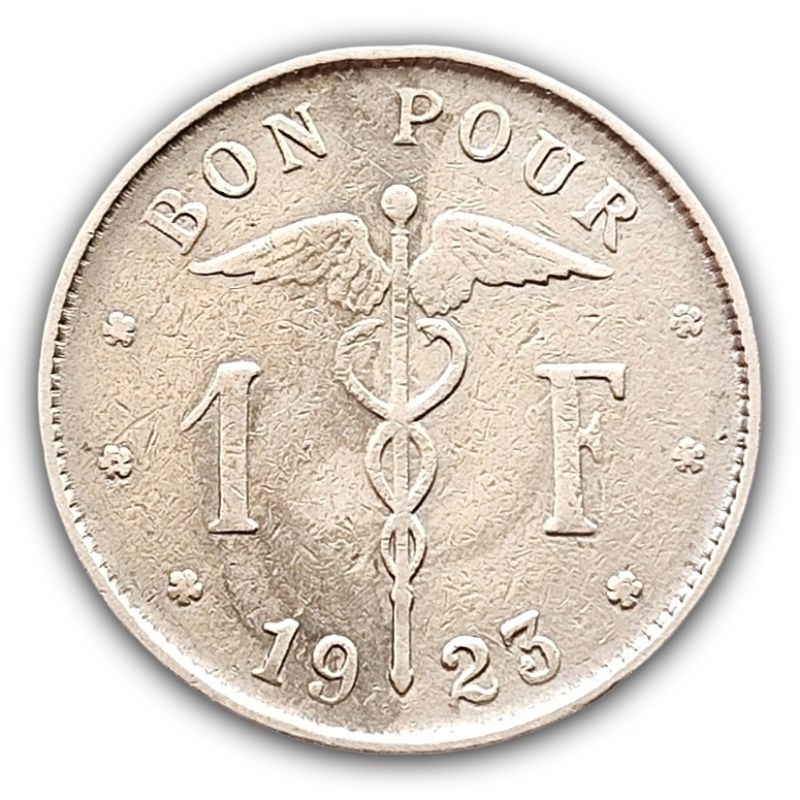 Moeda 1 Franco 1924 Bélgica