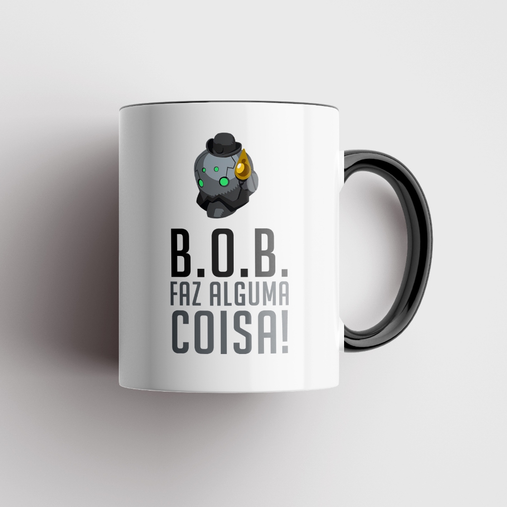 Caneca B.O.B. da ASHE Overwatch - B.O.B. faz alguma coisa! ULT