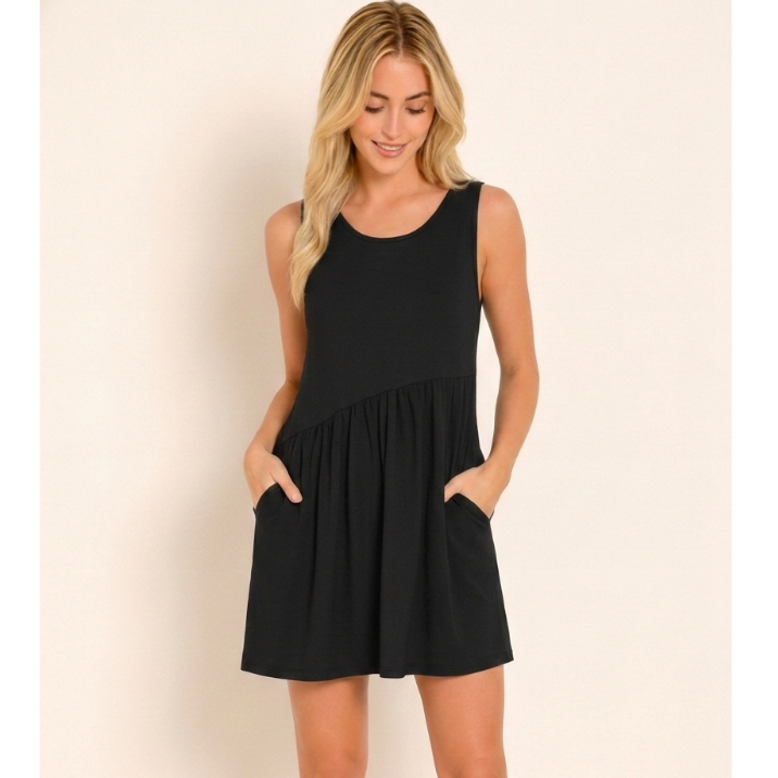 Vestido Regata Feminino Soltinho Curto Casual Elegante Tecido Confortável em Oferta na Shopee