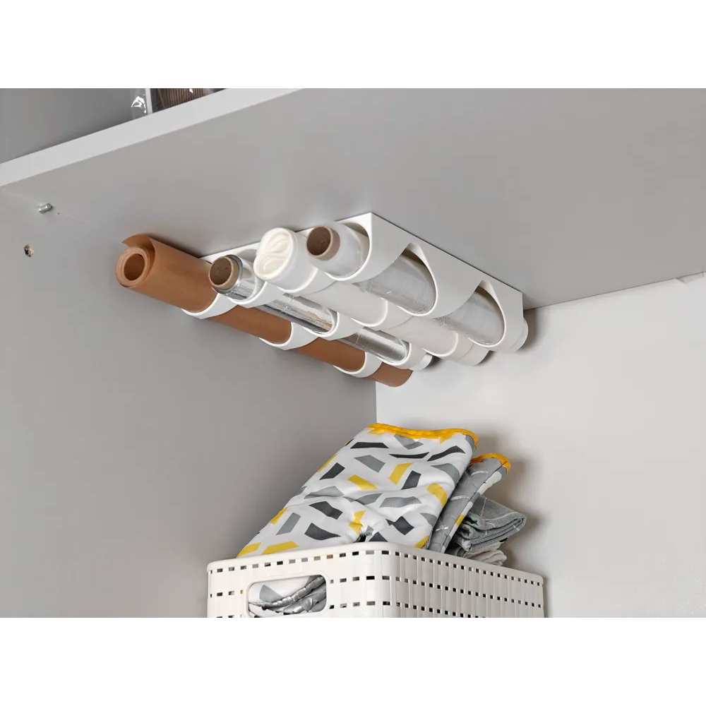 Suporte para Rolo de Papel Manteiga, Alumínio, Plástico Filme 4,5mm e 6,0mm