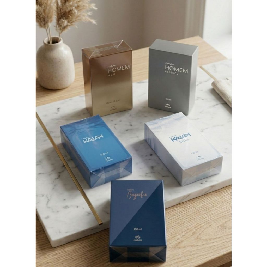 Perfumes Masculinos Natura Variados: Biografia, Homem Classico e Neo , Kaiak Tradiconal e Ultra