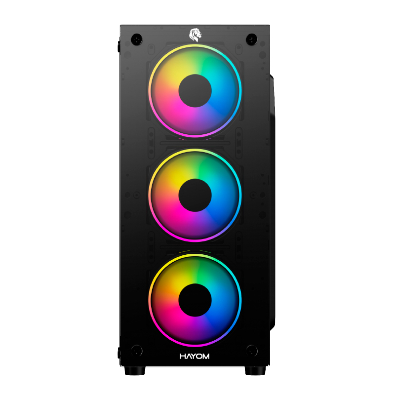 Gabinete Gamer 1749 Lateral E Frontal Em Vidro C/ 4 Fans Rgb