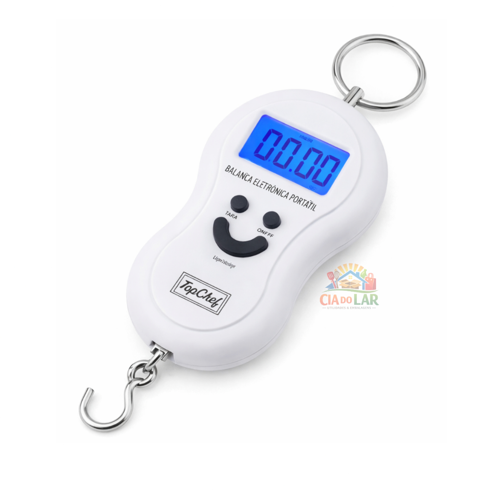 Balança De Cozinha Digital Eletrônica Portatil Mão Bolsa Pesador Medidor KIlo Grama Gancho Pratico