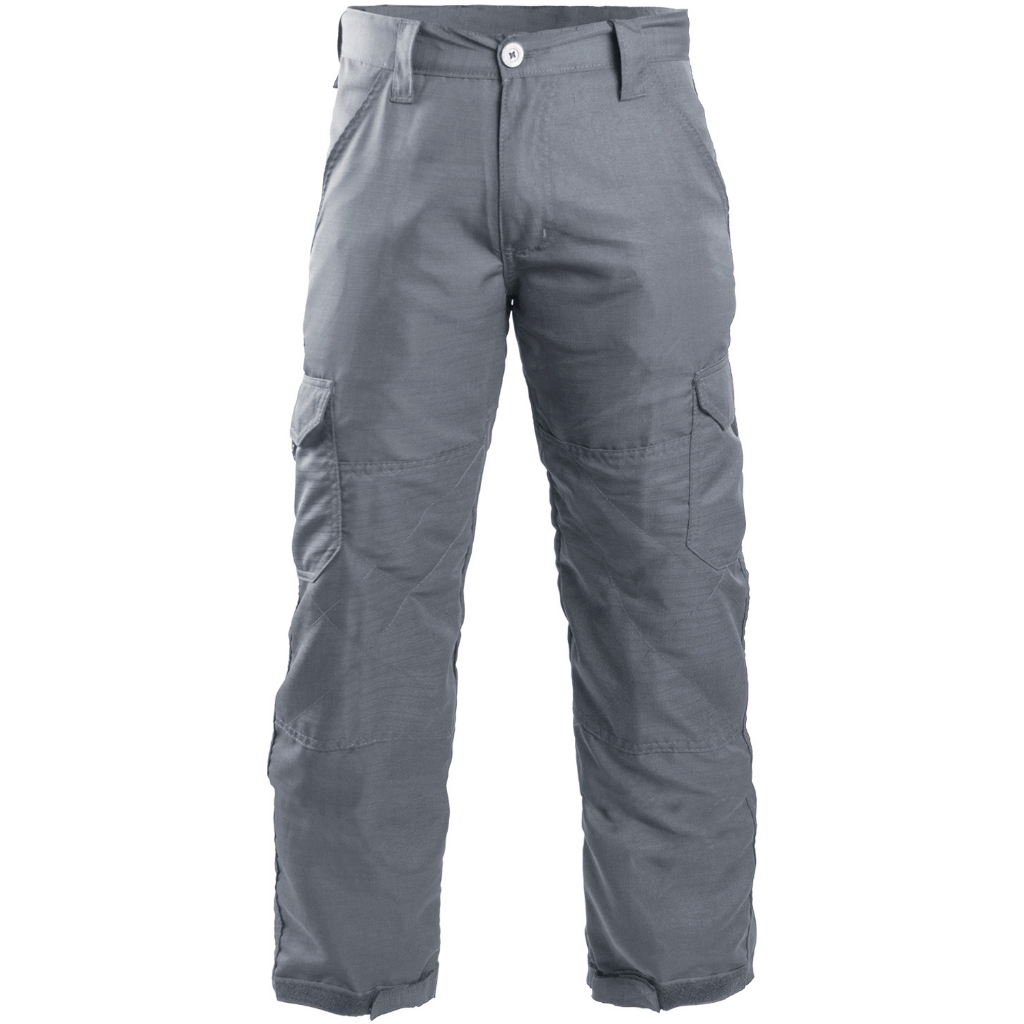 Calça Cargo Masculina Use Tático 6 Bolsos 100% Poliéster Ripstop Tecido Leve Secagem Rápida Cinza Chumbo