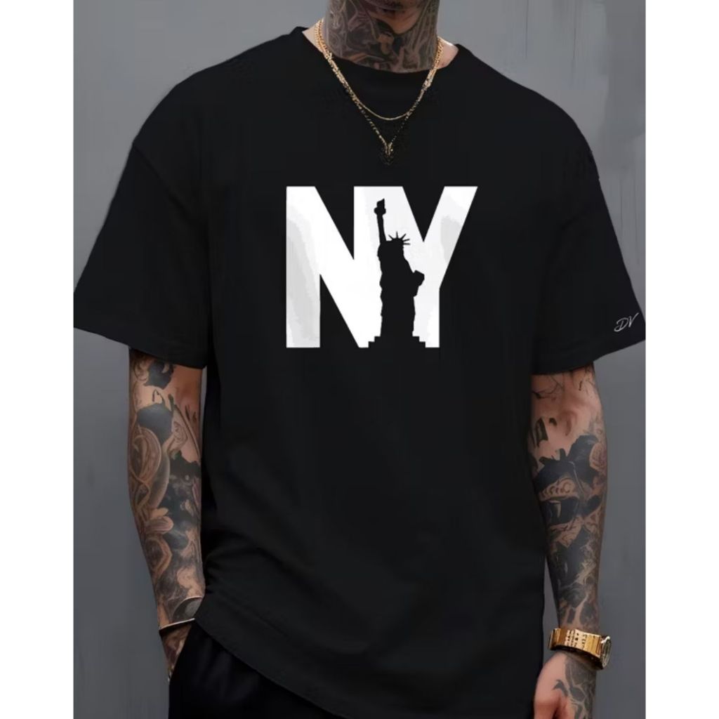Camisa Masculina NY P Ao G5 Promocao Oferta Relampago Camiseta Streetwear em Oferta na Shopee