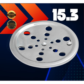 Ralo banheiro lavabo redondo metal inox Grelha (15X15) SEM caixilho - Tampa do ralo em Oferta na Shopee