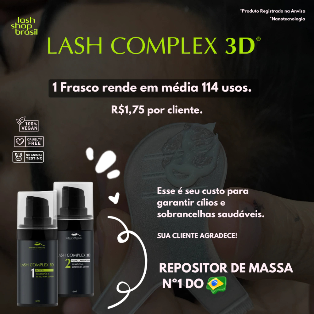 Kit Lash Complex 3d - Tratamento E Nano Laminação Lash And Beauty