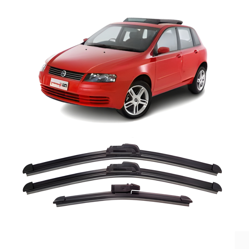 Kit 3 Palhetas Limpador Parabrisa Dianteira + Traseira Fiat Stilo em Oferta na Shopee
