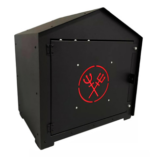 Casinha Tronqueira 35x35x25 Casa Para Exu E Pomba Gira Com Tridente em Oferta na Shopee