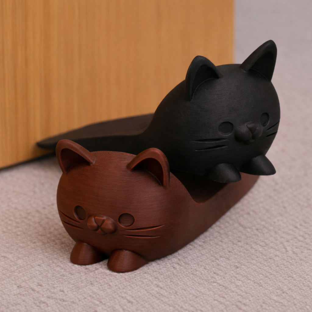 Suporte Trava Porta Gatinho Aparador Peso Trava Porta Cunha Calço Divertido Mais cores