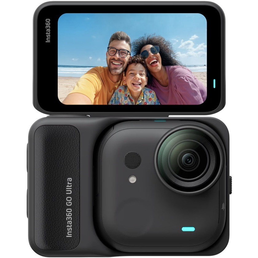 Câmera de ação em miniatura Insta360 Go Ultra 50mp 4k60 2.7k, cor preta