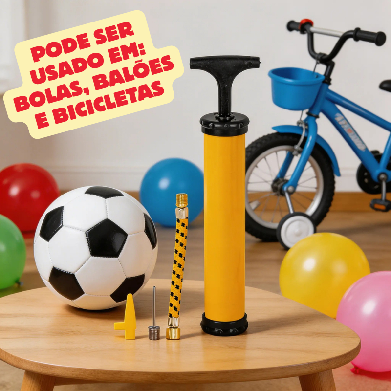 bomba de ar manual barata para encher bola pneu bicicleta balão 24cm com bicos e mangueira