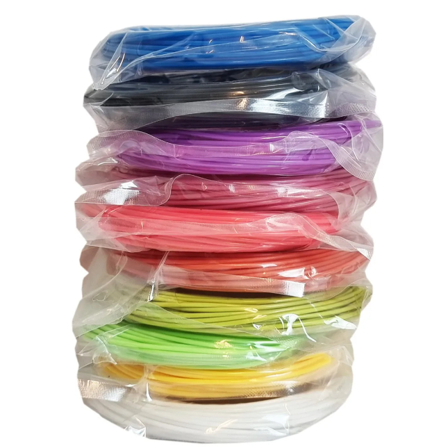 Refil Filamento Pla Kit 20 Cores 100m Caneta 3d Impressora