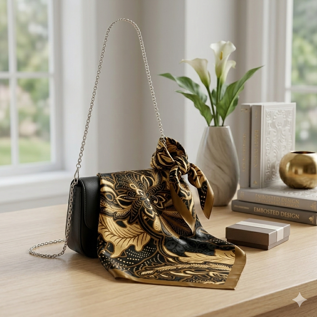 Lenço de Cetim Seda Feminino para Cabeça e Pescoço Super Moda Multiuso Acessório Fashion Bibi