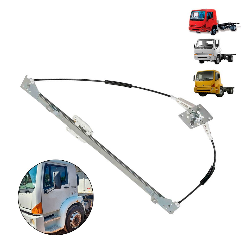 Maquina Vidro Manual Agrale Caminhao E Onibus Lado Esquerdo 13000 8500 9200 Anos 2004 2005 a 2025
