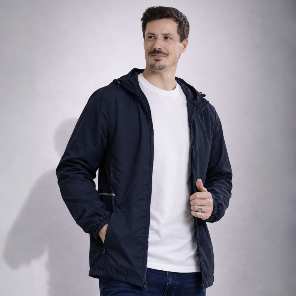 Jaqueta Masculina Corta Vento Nylon Atemporal Leve Impermeável Casual Esportiva Inverno Vicio Fatal