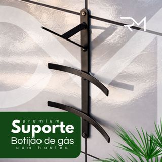 Suporte Botijão De Gás Porta Gás De Parede E Trava AntiRoubo com hastes em Oferta na Shopee