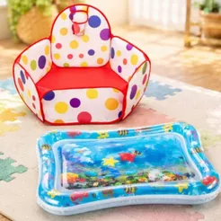 Piscina De Bolinha Tapete Acqua Bebes Piscina com Cesta Colorida 120cm Cesto Basquete Desmontável