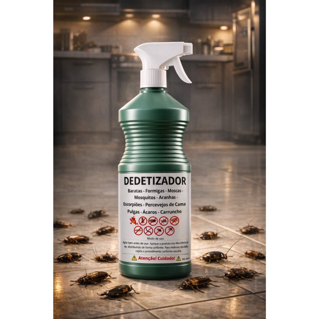 Poderoso 1 Litro Mata  Barata Aranha Escorpião Pulgas Traça Formiga Ácaros Pulga em Oferta na Shopee