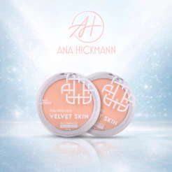 Pó Compacto Facial Velvet Skin Ana Hickmann Cor CP25 Acabamento Aveludado Longa Duração