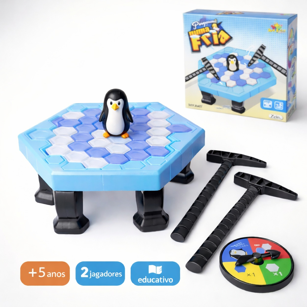 Brinquedo Interativo Jogo Quebra Gelo Pinguim Grande martelo – Jogo de Mesa Infantil em Oferta na Shopee