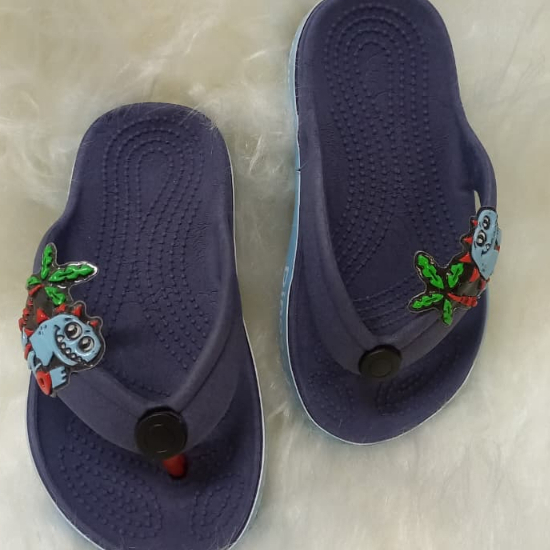 Chinelo Infantil do Dinossauro Masculino Antiderrapante Leve Confortável Sandália Infantil Personagem