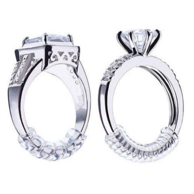 Ajustador Redutor de Anéis Silicone Invisível Universal Ajuste 10cm – Anel Folgado e Aliança em Oferta na Shopee