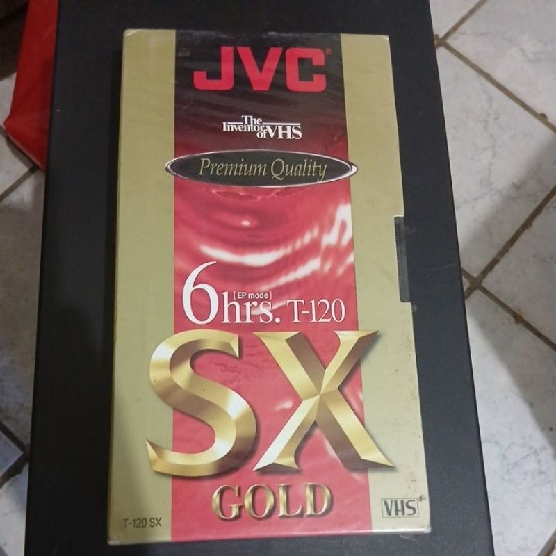 fita VHS Jvc sx gold 6hrs+ JVC  Sv 6hs. T 120 nova lacrada