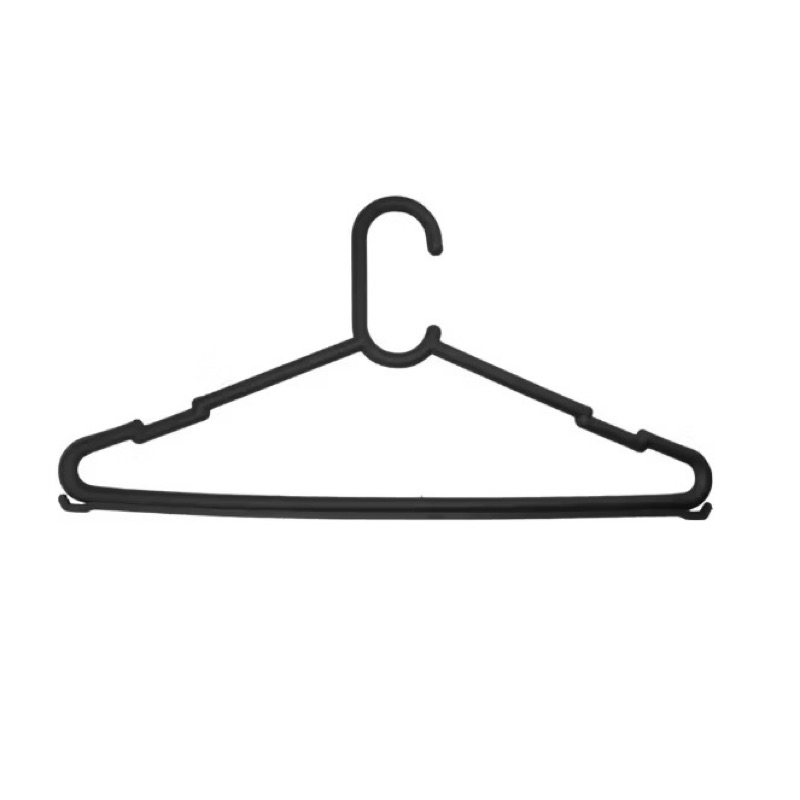 Kit 20 30 40 50 Cabide simples Adulto preto em Oferta na Shopee