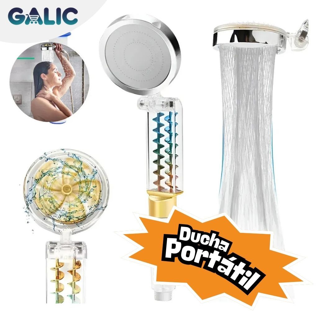 Ducha Portátil Manual Camping Jardinagem Pressurizador Água Banho Viagem Fácil Uso Prático